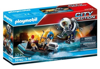 PLAYMOBIL Policyjny Plecak Odrzutowy Złodziej +AKC