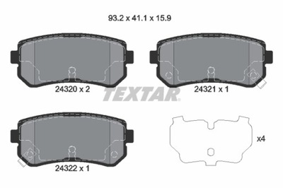 PADS BRAKE - SET Q+ 2432001  