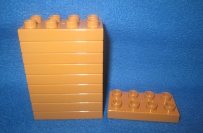 DS NOWE Lego Duplo klocek płytka 2x4 10szt