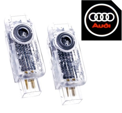 DIODO LUMINOSO LED PROYECTOR LOGOTIPO HD+ PREMIUM AUDI A1 A3 A4 A5 A6 A7 A8 Q3 Q5 Q7 Q8 LUCES  