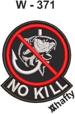 No kill, naszywka wędkarska W - 371
