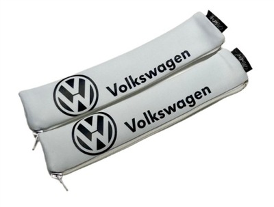 Vw Volkswagen Nakładki Osłony Pokrowce Na Pasy 2 szt.Białe