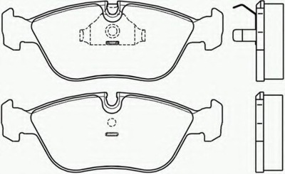 PADS FRONT VOLVO 850 91- 96, VOLVO S70, V70 -00  