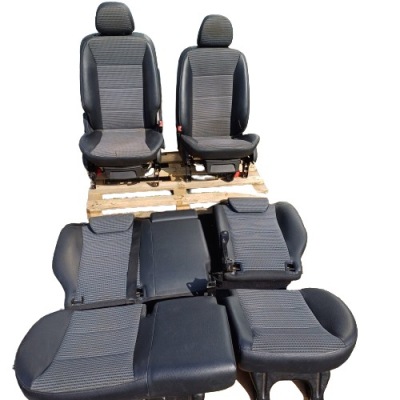 Mercedes b klasa w245 сиденья заднее сиденье полукожа комплект фото №1