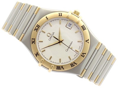 MĘSKA OMEGA CONSTELLATION DATE 33MM 18K ŻÓŁTE ZŁOTO & STAL REF. 1212.30.00