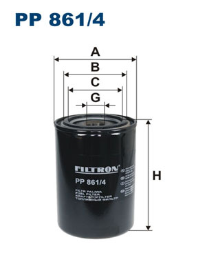FILTRO COMBUSTIBLES FILTRON PP861/4 WDK925  
