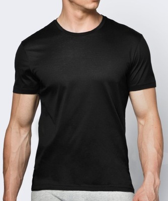 ATLANTIC koszulka męska T-SHIRT BMV-048 krótki rękaw S czarny