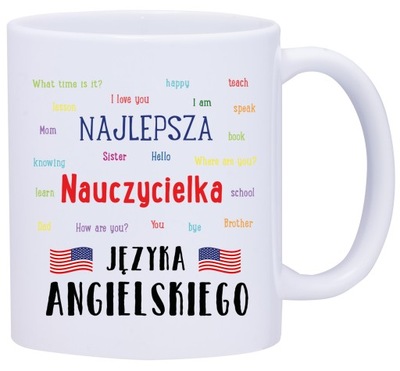 KUBEK KUBKI DLA NAUCZYCIELKI ANGIELSKIEGO W560