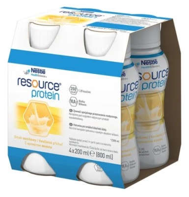 NESTLE RESOURCE Protein smak waniliowy 4 x 200 ml