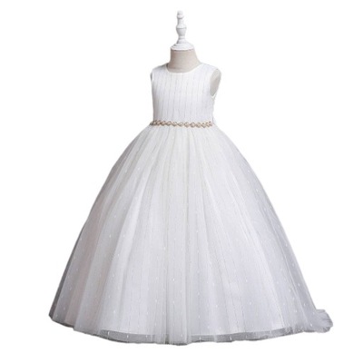 Dziewczęca koronkowa sukienka ślubna suknia długi