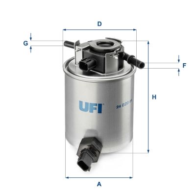 24.020.01 UFI FILTRO COMBUSTIBLES INFINITI FX Q70  