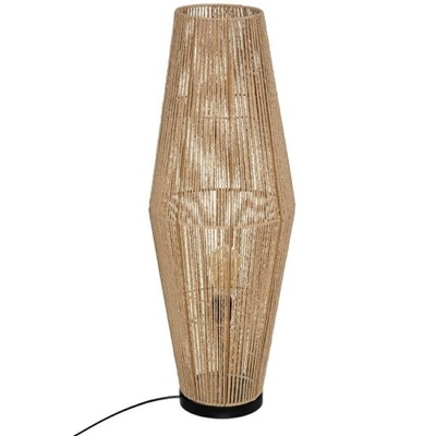 LAMPKA PODŁOGOWA Aissa naturalna brązowa DREWNIANA