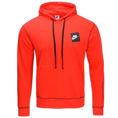 Nike bluza męska kangurka czerwona DD6218-657 L