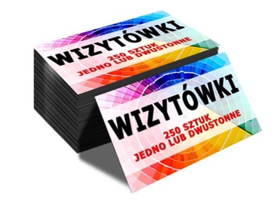 WIZYTÓWKI 250 szt 350g! JEDNO LUB DWUSTRONNE