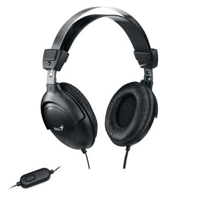 Słuchawki przewodowe z mikrofonem Genius HS-M505X - czarny