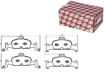 ZAPATAS DE FRENADO AUDI A4 1.4TFSI 08.15- ASHIKA  