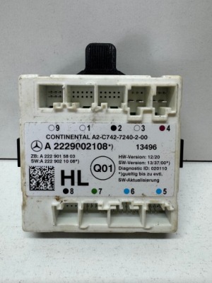 Mercedes w205 w222 модуль двері a2229002108 фото №1