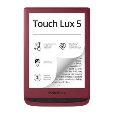 Czytnik PocketBook Touch Lux 5 8 GB 6 " czerwony