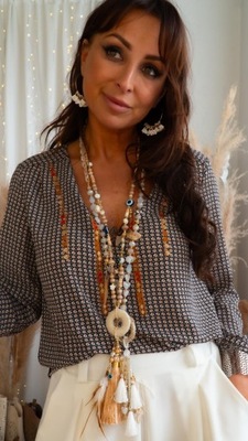 Bluzeczka koszulowa z aplikacją