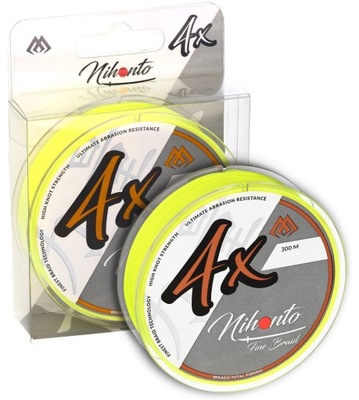 Plecionka Mikado Nihonto Fine Braid 300m Fluo 0,10