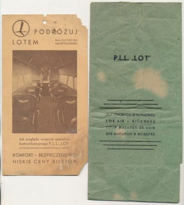 PLL LOT pamiątki z lotu 1934 r. (58)