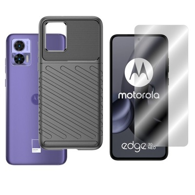 ETUI PANCERNE THUNDER do Moto Edge 30 Neo 5G SZKŁO Case Pokrowiec