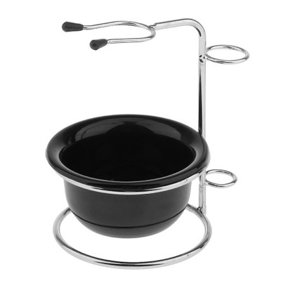 Stainless Steel Shaving Stand Holder with Bowl Mug