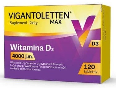 Vigantoletten Max witamina D3 4000j.m. 120 kapsułek