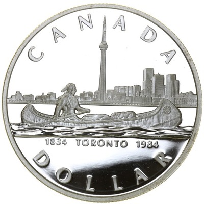 1 dolar 1984 150-lecie Toronto - Kanada