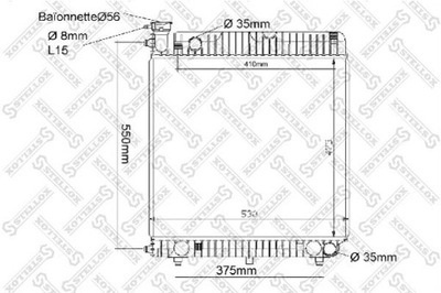 РАДИАТОР ДВИГАТЕЛЯ MERCEDES T1 209 D 2.9 82-90