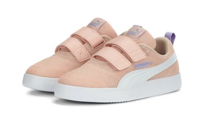 PUMA Buty dziecięce Courtflex Mesh różowe 26