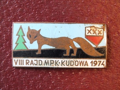 Odznaka PTTK Rajd MPK Kudowa 1974