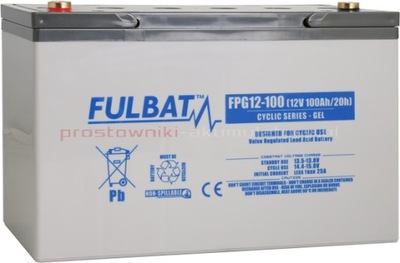 Akumulator żelowy Fulbat GEL FPG12-100 12V 100Ah