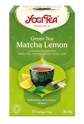 Herbata Yogi Tea Green Tea Matcha Lemon - Zielona