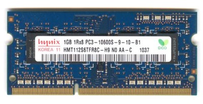 OKAZJA DDR3 HYNIX 1GB 1Rx8 PC3-10600S-9-10-B1