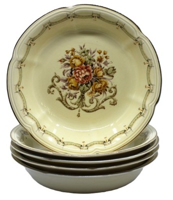 LOOK:) CROWN DEVON TALERZE GŁĘBOKIE VINTAGE - 5 SZTUK