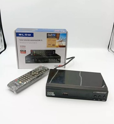 TUNER DEKODER DVB-T2 4625FHD H.265 BLOW USZKODZONY PILOT