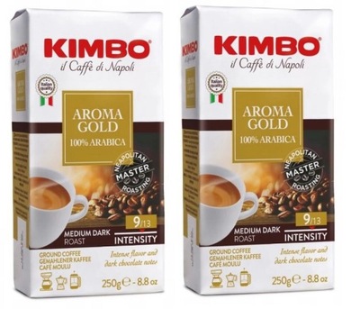 KIMBO Aroma Gold 100% Arabica 2X250g kawa mielona