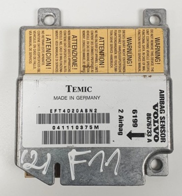 Модуль блок управления подушка безопасности volvo c70 8676733a фото №1