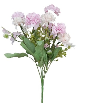 GOŹDZIKI bukiet mieszany kwiaty sztuczne 34 cm