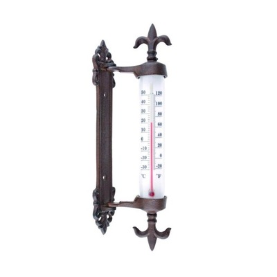 Termometr ścienny ŻELIWNY DEKORACYJNY duży 30cm