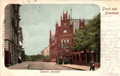 Grudziądz Gruss aus Graudenz . Poczta Cesarska / 1901 r.