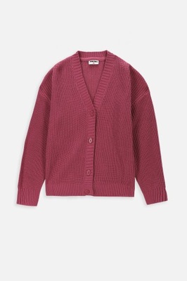 Sweter Rozpinany Dla Dziewczynki 140 różowy Mokida
