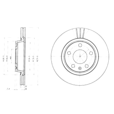 DRIVE+ ГАЛЬМІВНІ ДИСКИ ГАЛЬМІВНІ 2 ШТУКИ. ПЕРЕД AUDI A4 B5 AVANT 1.8B 96-01