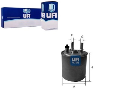 FILTRO COMBUSTIBLES UFI 7701069023 7701478277.ODP.PP988/1  