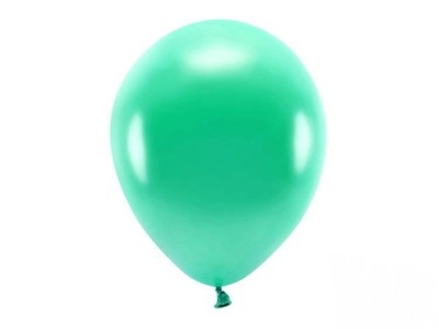 Balony Metaliczne Eco 30 cm Metalizowane Zielone 10 sztuk