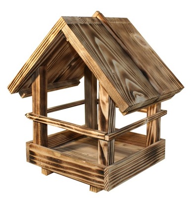 Karmnik dla ptaków drewniany prosty