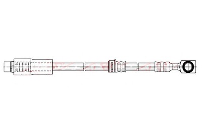 QUICK BRAKE ПАТРУБОК ТОРМОЗНОЙ ГИБКИЙ ПЕРЕД L/P OPEL ASTRA G ASTRA