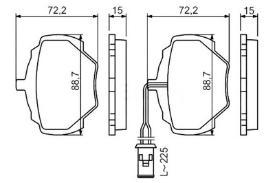 BOSCH PADS BRAKE LAND ROVER REAR DISCOVERY 2,0-3,9 - milautoparts-fr.ukrlive.com