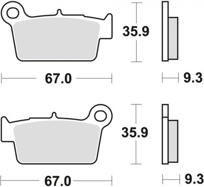 TRW КОЛОДКИ ТОРМОЗНЫЕ KAWASAKI KXF 250, KLX 450, KXF 450 , KXE 450 ЗАД